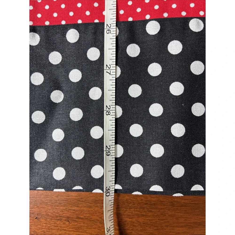 Valentine Hearts Red White Black Set of 2 Standard Pillowcases Homemade